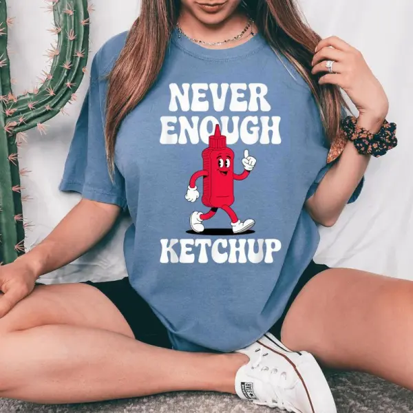 Retro Ketchup Boys Or Girls Women's Oversized Comfort T-Shirt