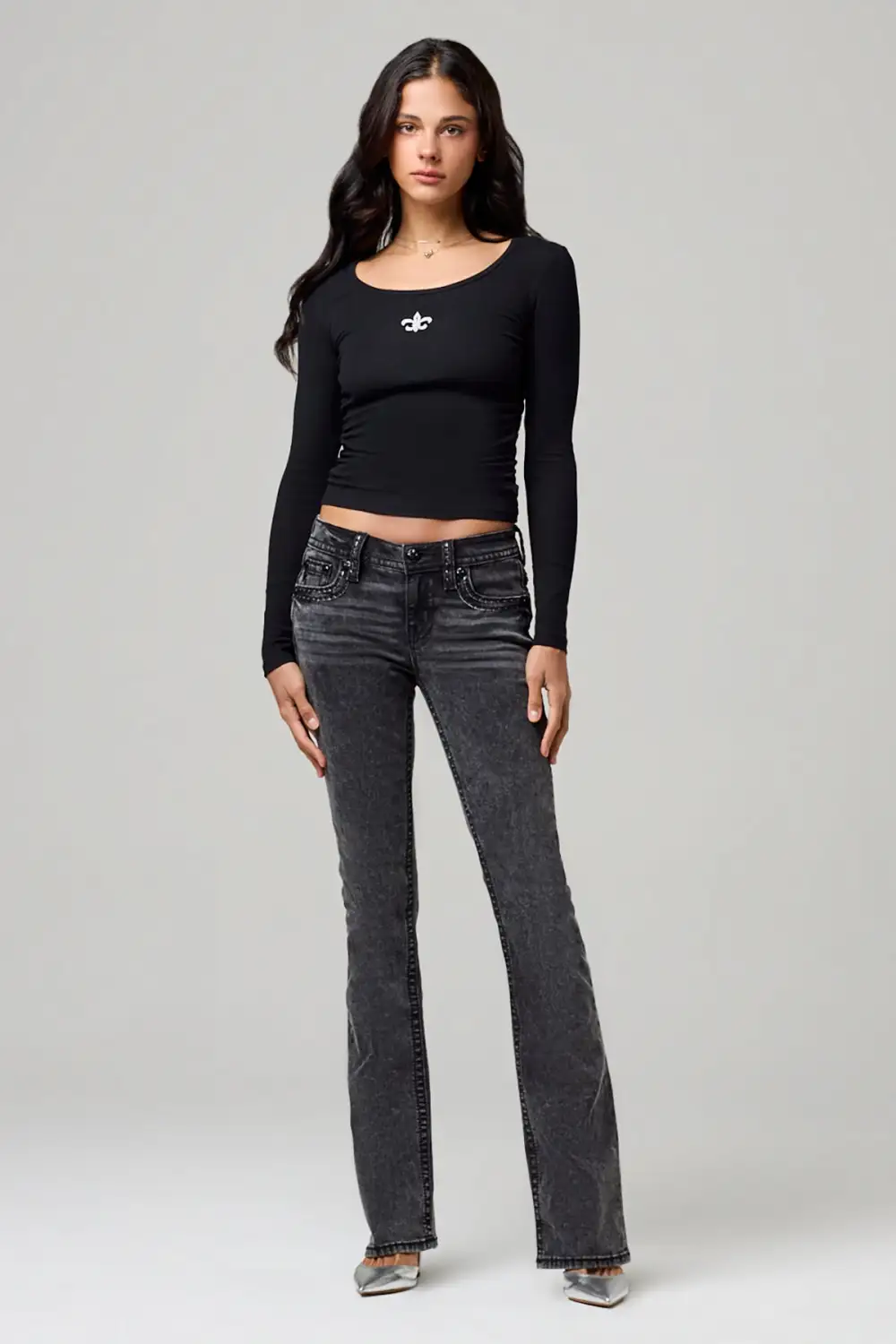Zandra Stitched Bootcut Jeans