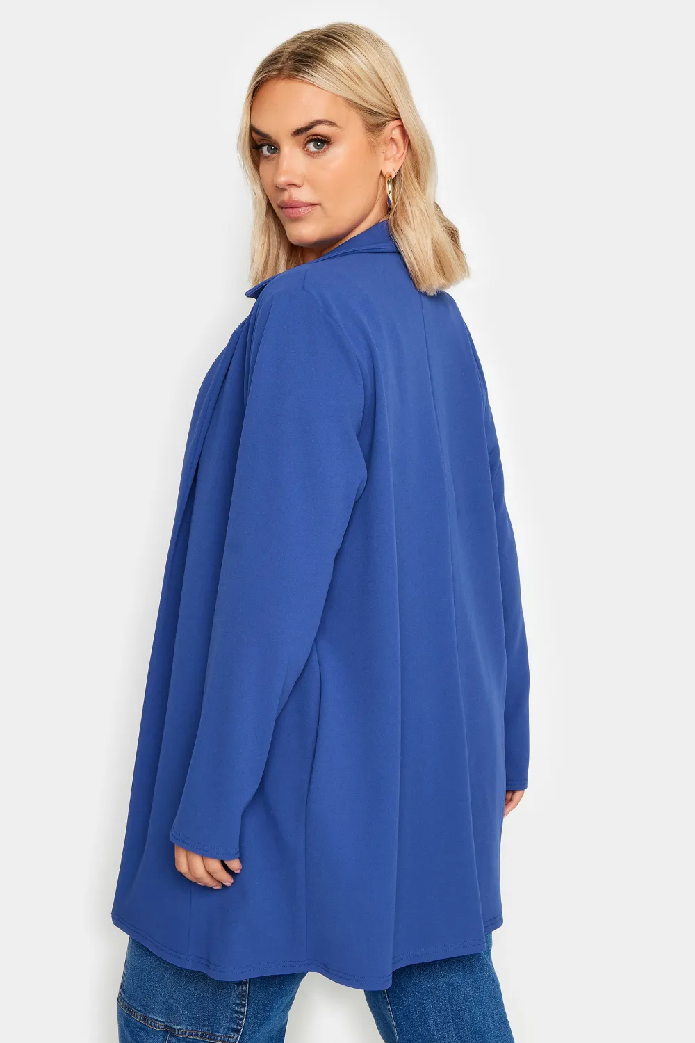 YOURS Curve Lime Green Scuba Blazer