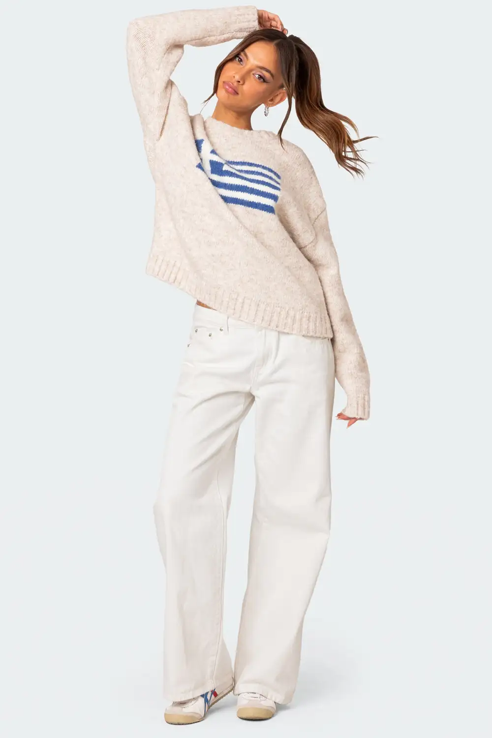Greece Oversized Chunky Knit Sweater
