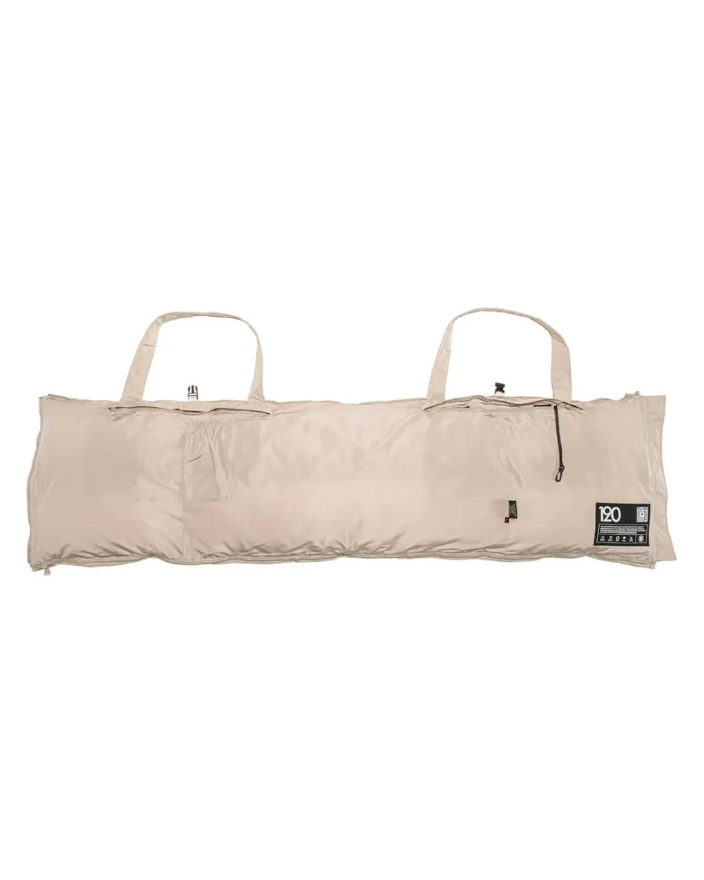 Tan Sesame Long Utility Puffer