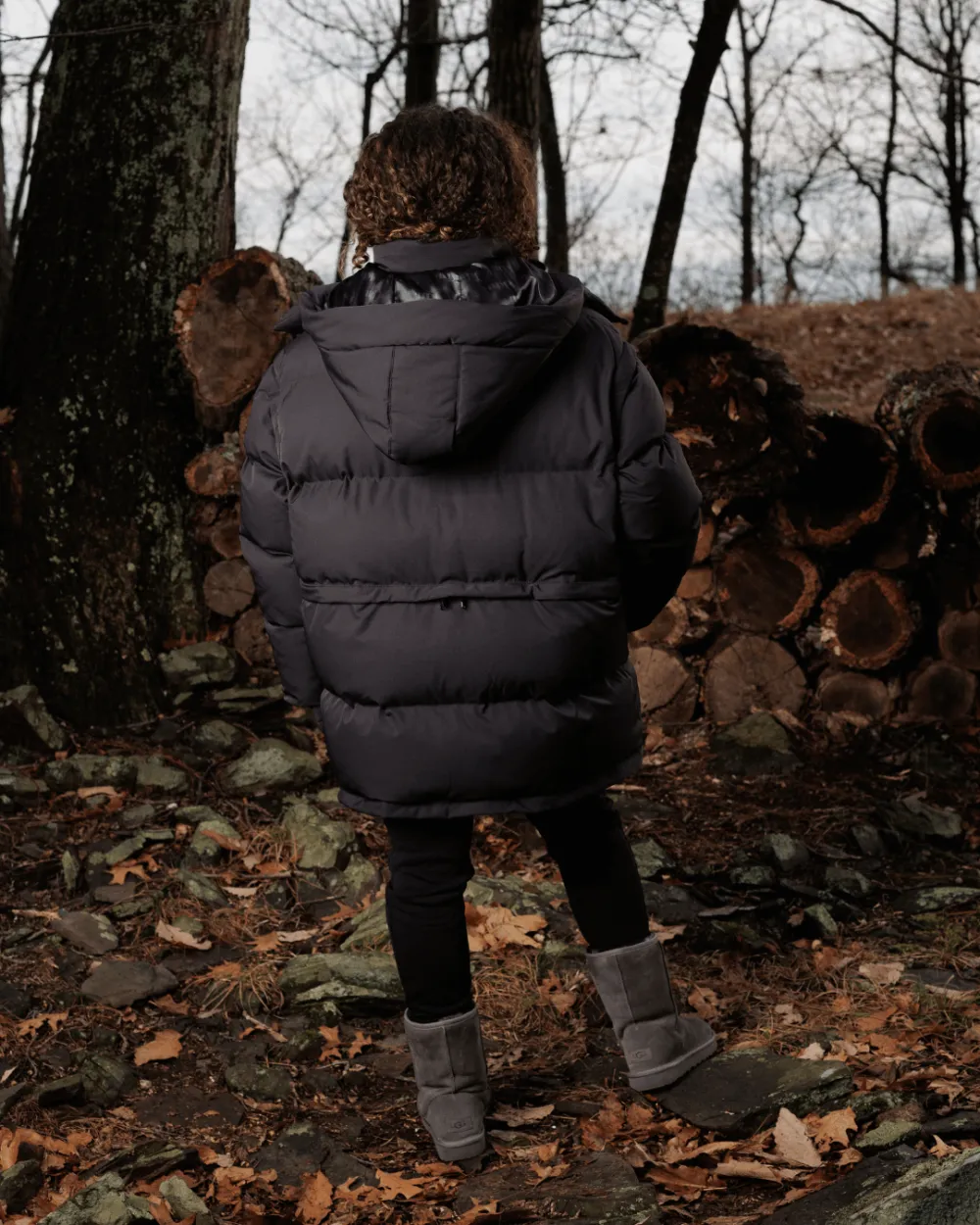 Black Pepper Mid Utility Puffer