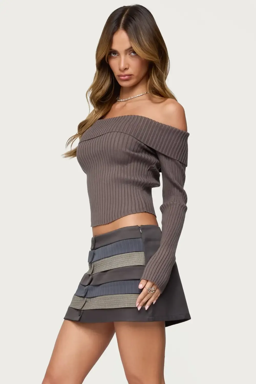 Lauren Knit Fold Over Top