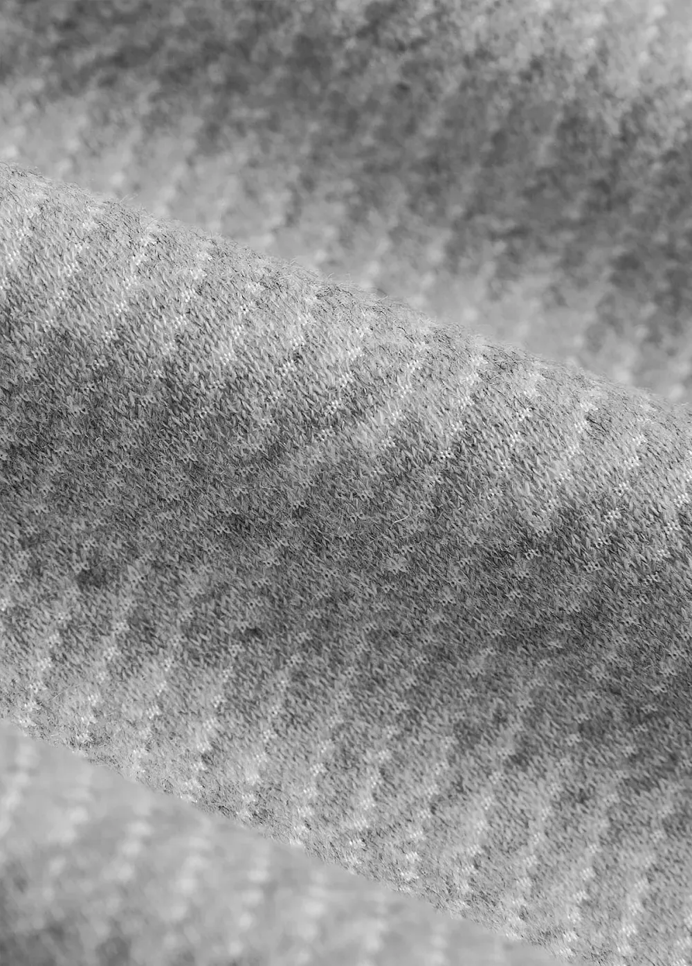 Grey Embroidery Jacquard Long Sleeve Hoodie