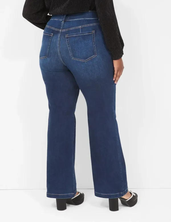 Pull-On High-Rise Boot Jean