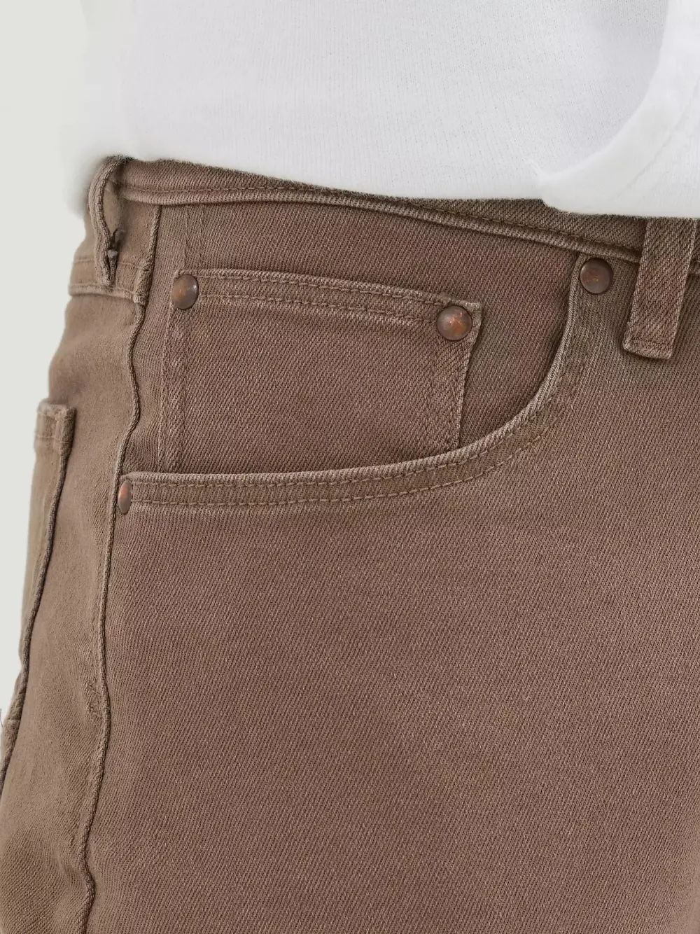 MEN'S WRANGLER FIVE STAR PREMIUM ATHLETIC FIT JEAN IN CHOCOLATE CHIP