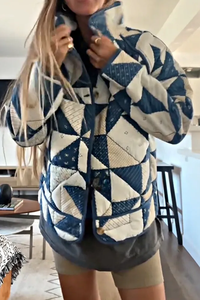 Women's Folk Pattern Casual Jacket