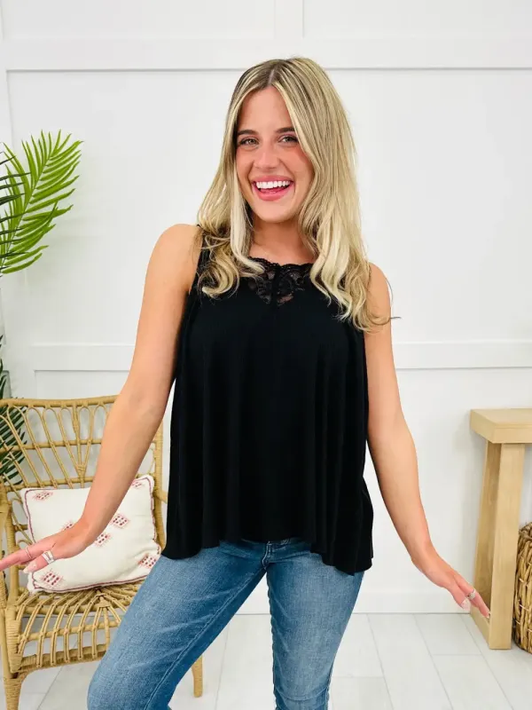 Softly Laced Tank Top- Multiple Colors!