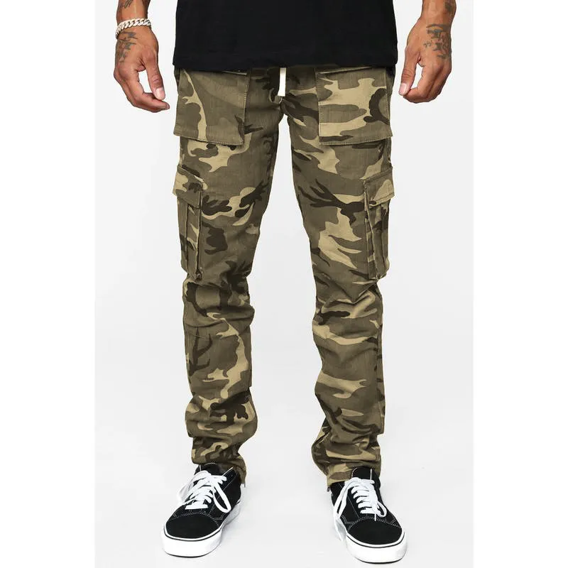 Men's Camo Print Cargo Pants