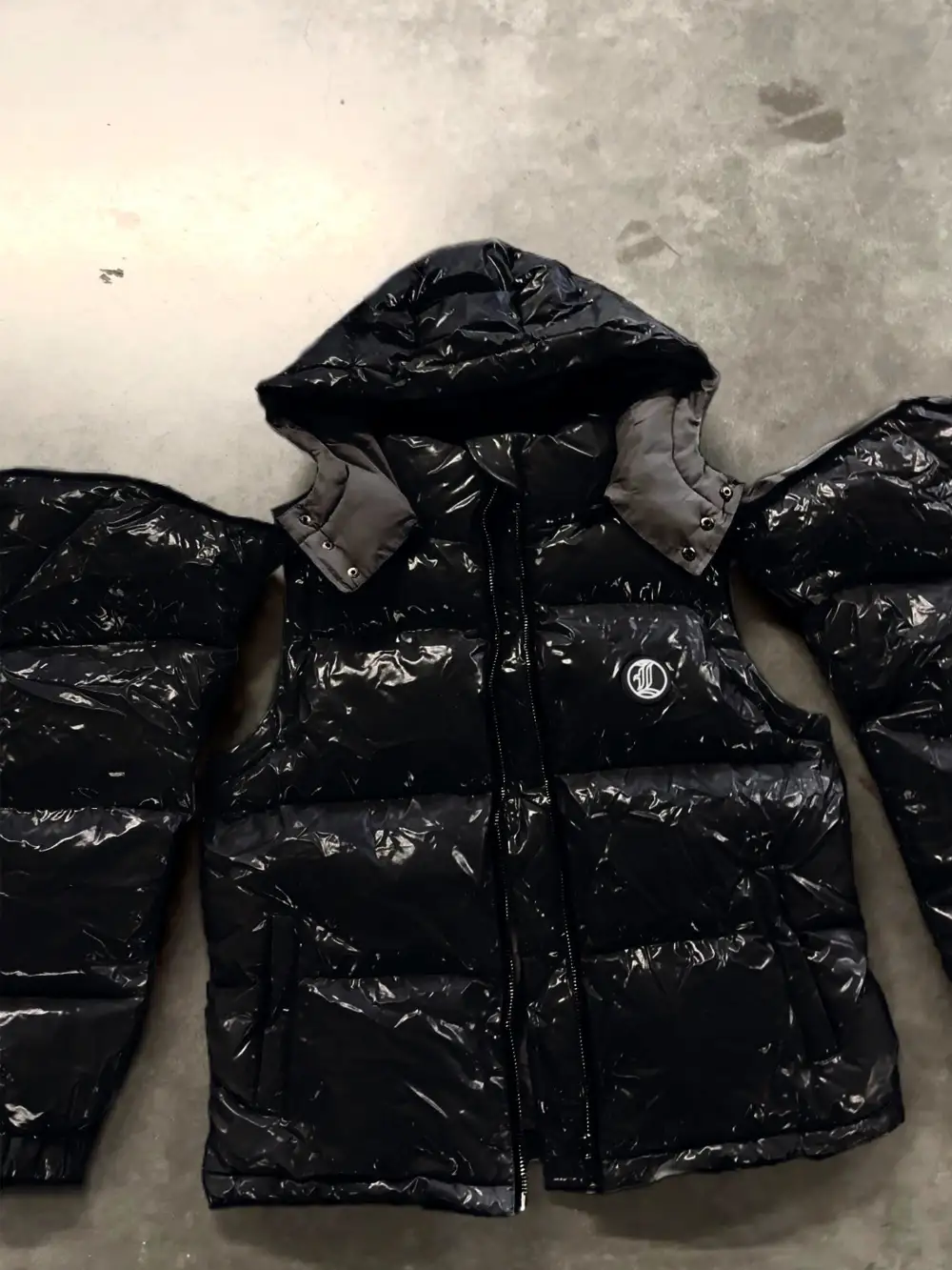 Puffer Jacket w/ detachable sleeves (bodywarmer) BLACK