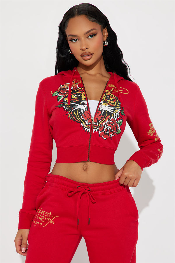 Ed Hardy Tiger Pant - Red