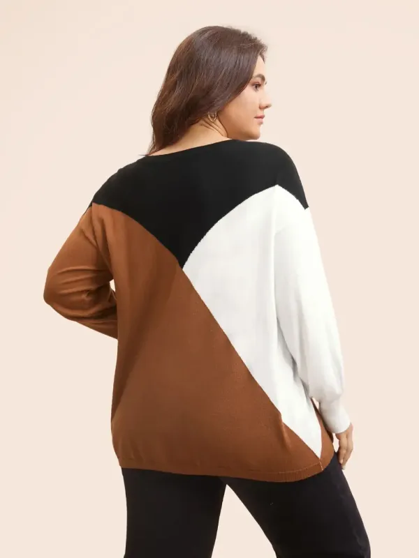 Supersoft Essentials Colorblock Contrast Pullover