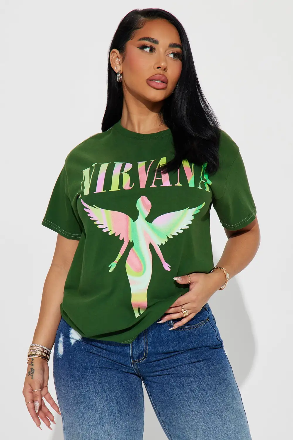 Nirvana Marble Filled In Utero Tee - Hunter