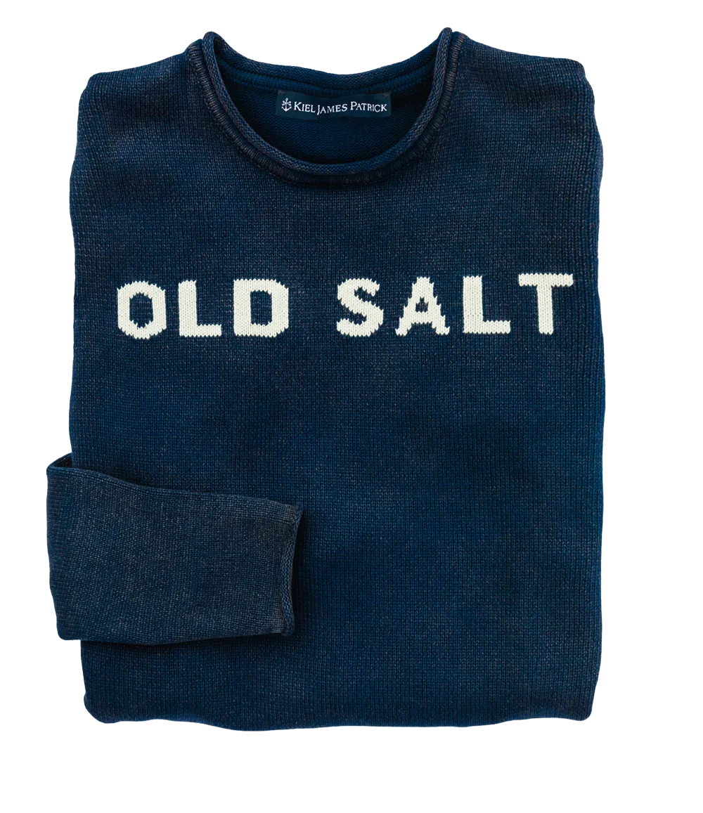 Old Salt Rollneck Sweater Navy