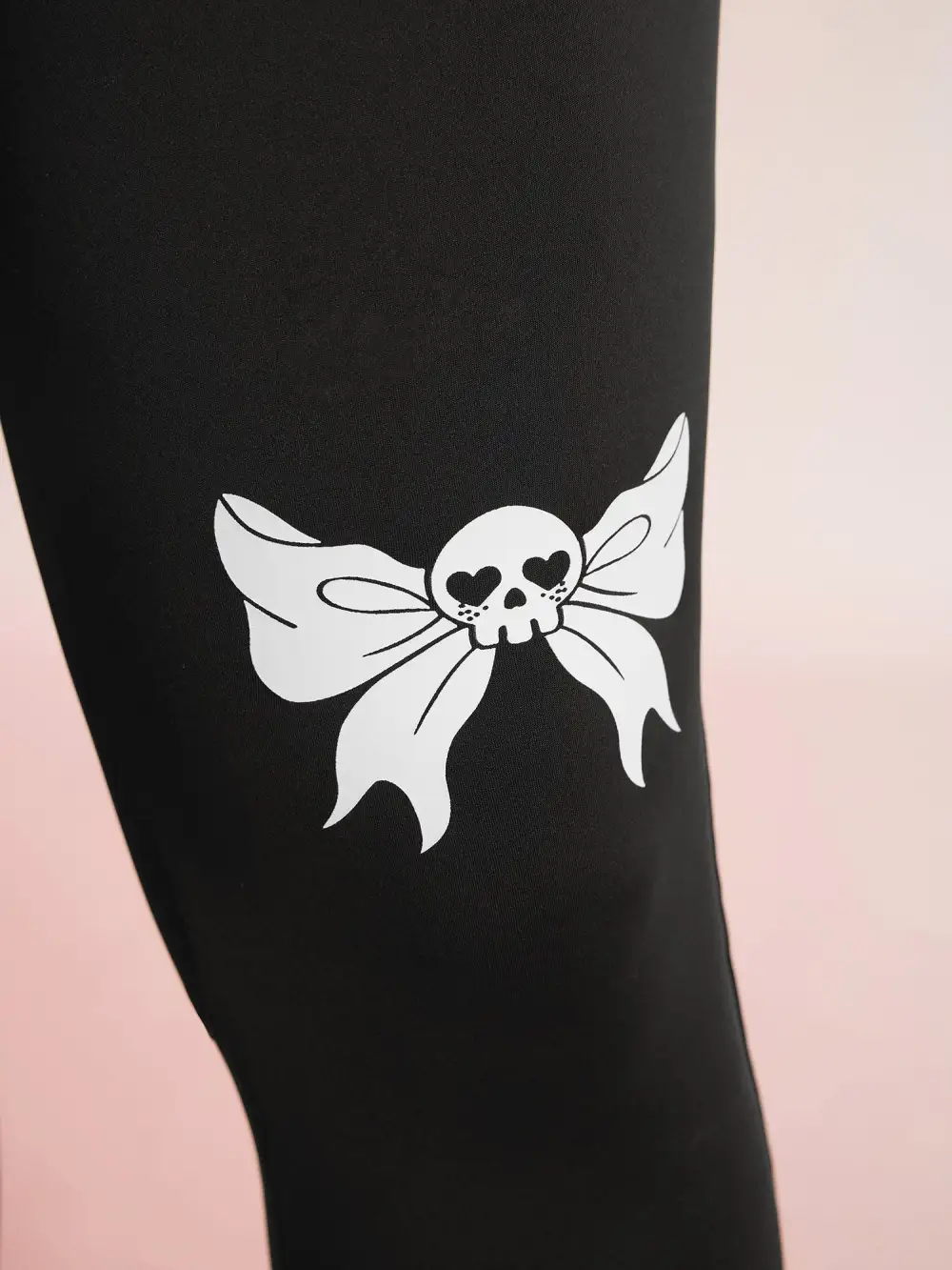 Knee-Skull Element Skinny-Fit Leggings