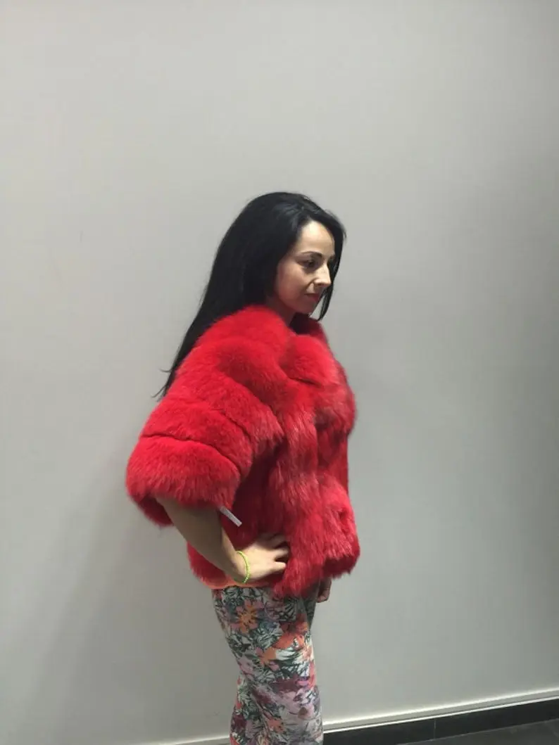 Red Fox Fur Jacket
