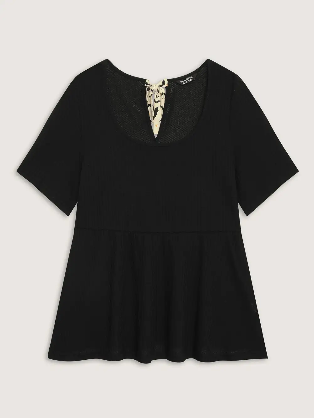 Halloween Back Ties Fit Flared T-Shirt