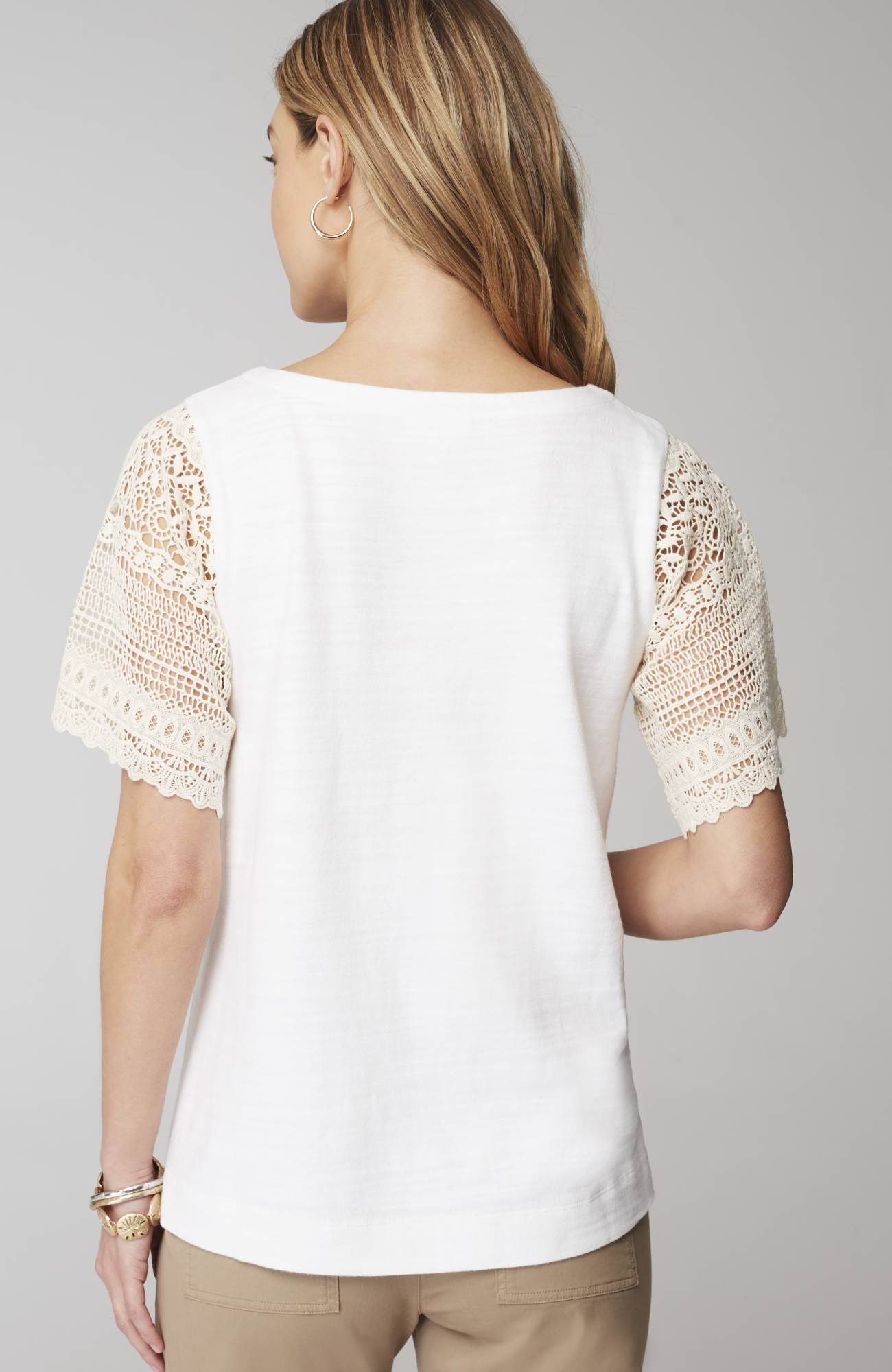 Crochet-Sleeve Top