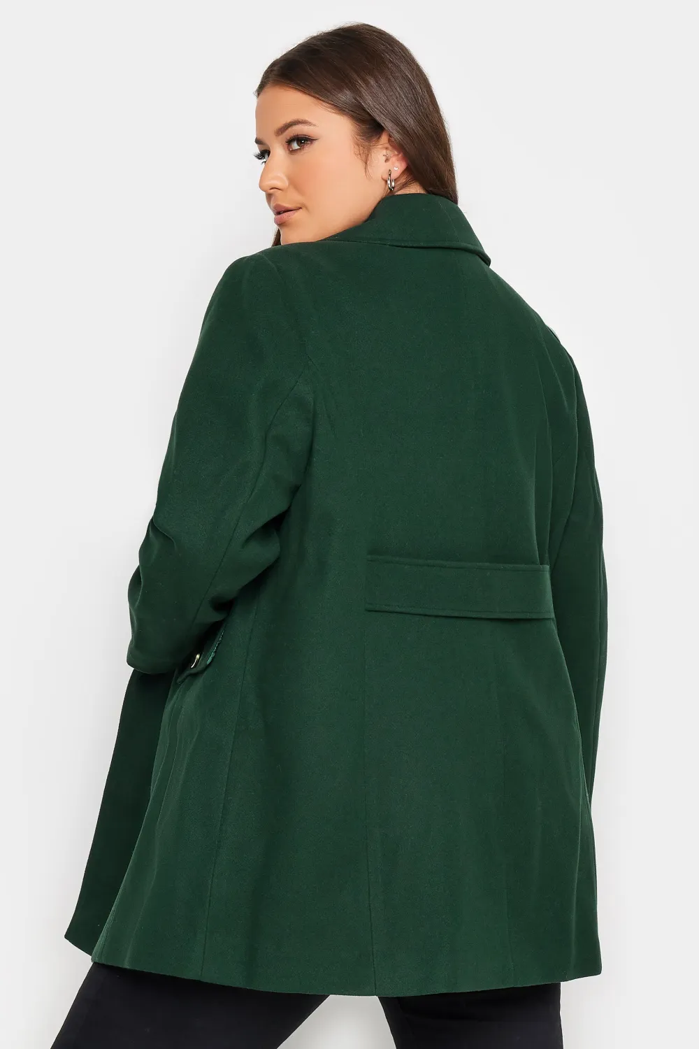 YOURS Curve Camel Brown Collared Formal Coat