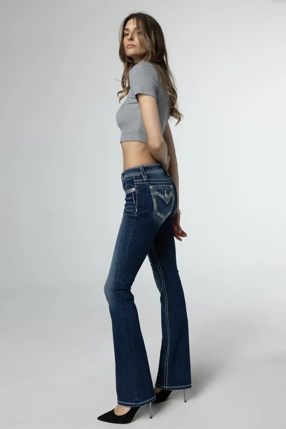 Hint of Blue Bootcut Jeans