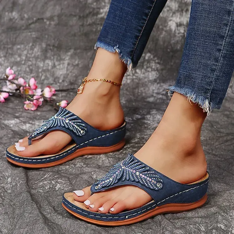 Classic Leather Orthopedic Flip-flop Sandals(⚡Clearance Sale)
