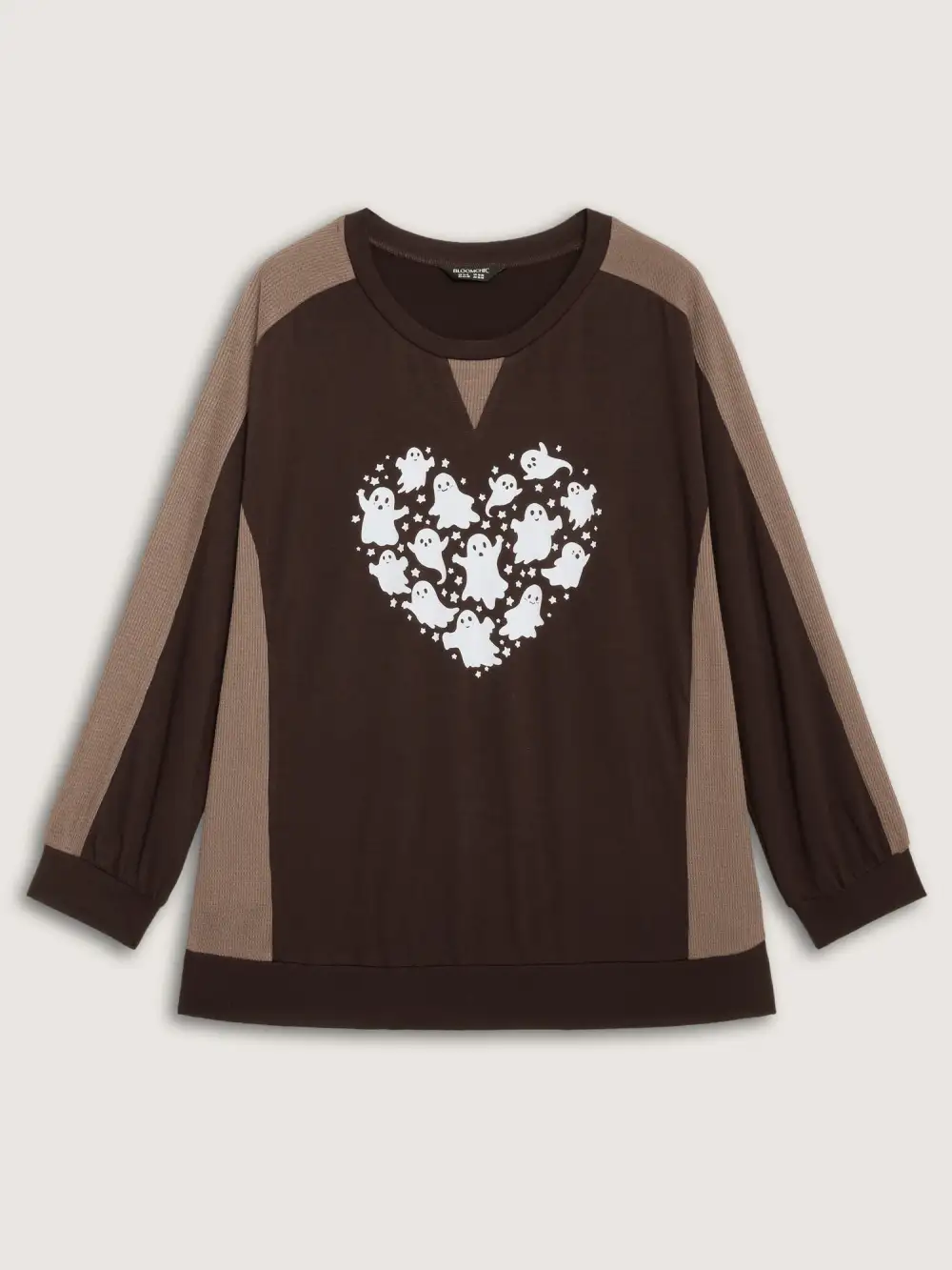 Haunted Heart Relaxed Fit Round Neck Sweatshirt