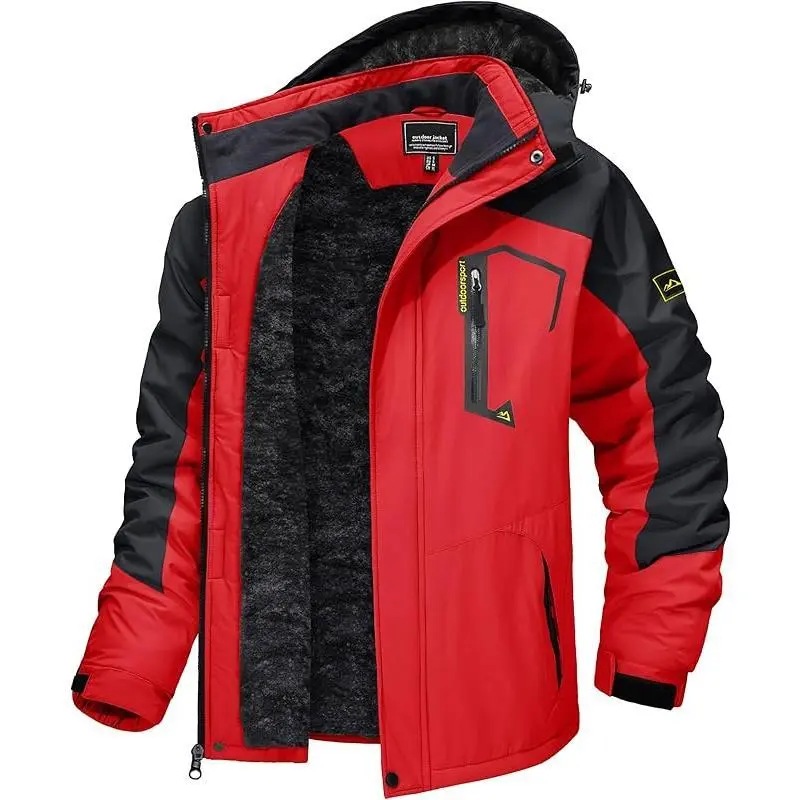 Men's Winter Skiing Jackets Water Resistant Fleece Coats