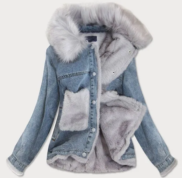 Denim jacket on a teddy bear