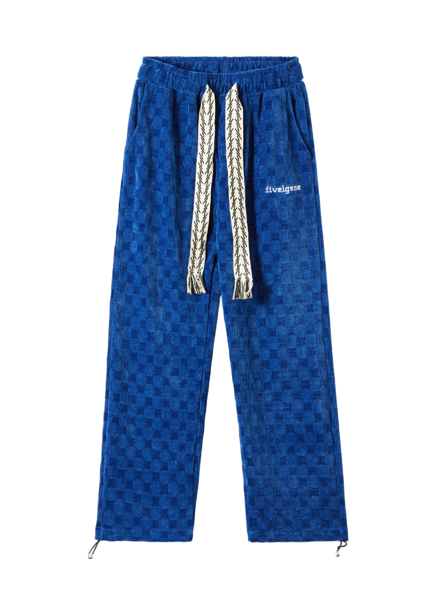 High Waist Straight Cotton Sweatpants -1284