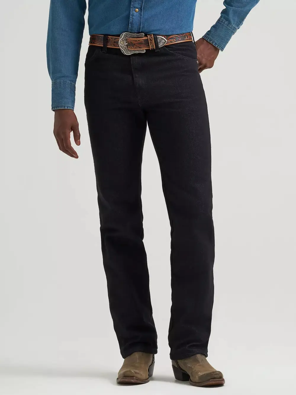 WRANGLER COWBOY CUT STRETCH SLIM FIT JEAN IN INDIGO STRETCH