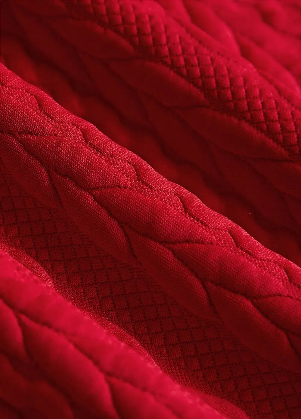 Red Patchwork Plaid Long Sleeve Turn Down Collar Sweatshirt