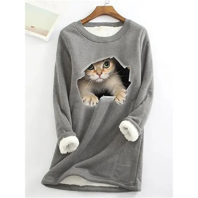 Women's Sweatshirt Pullover Fleece Active Streetwear Sportswear 1