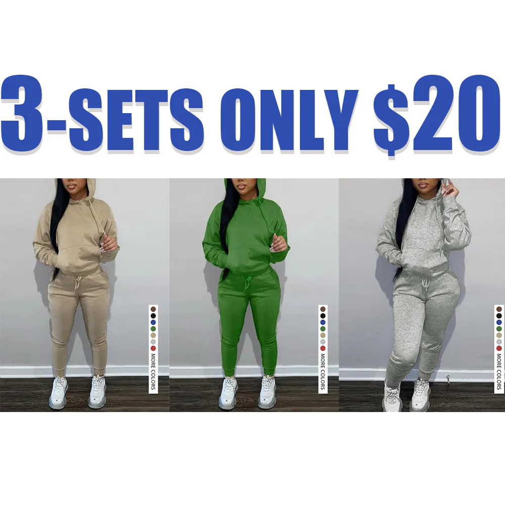 Women’s Hoodie & Jogger Set – Casual Fall & Winter Outfit