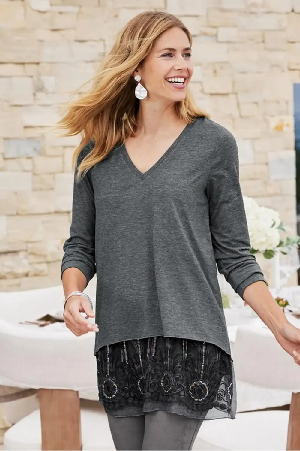 Peek Sophisticate Long Sleeve Tunic