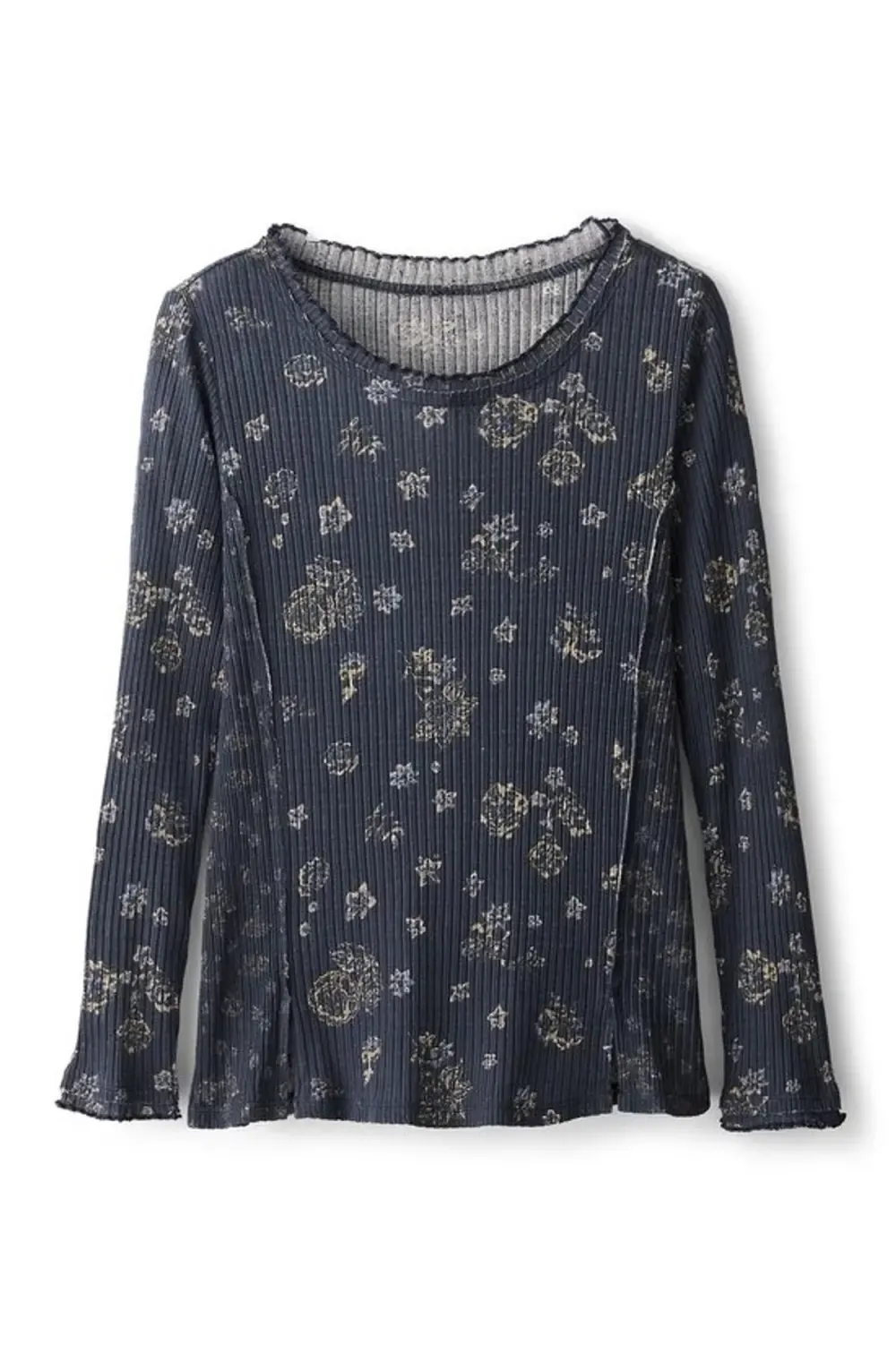 Pretty Petals Long Sleeve Pointelle Top