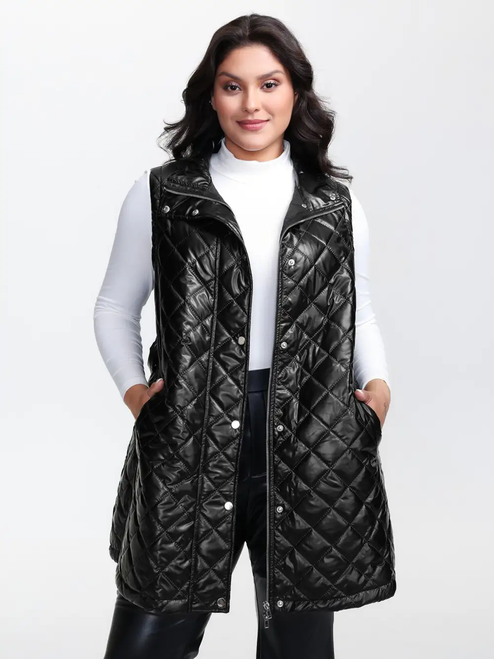 Quilted Cotton Waist-Tie Vest