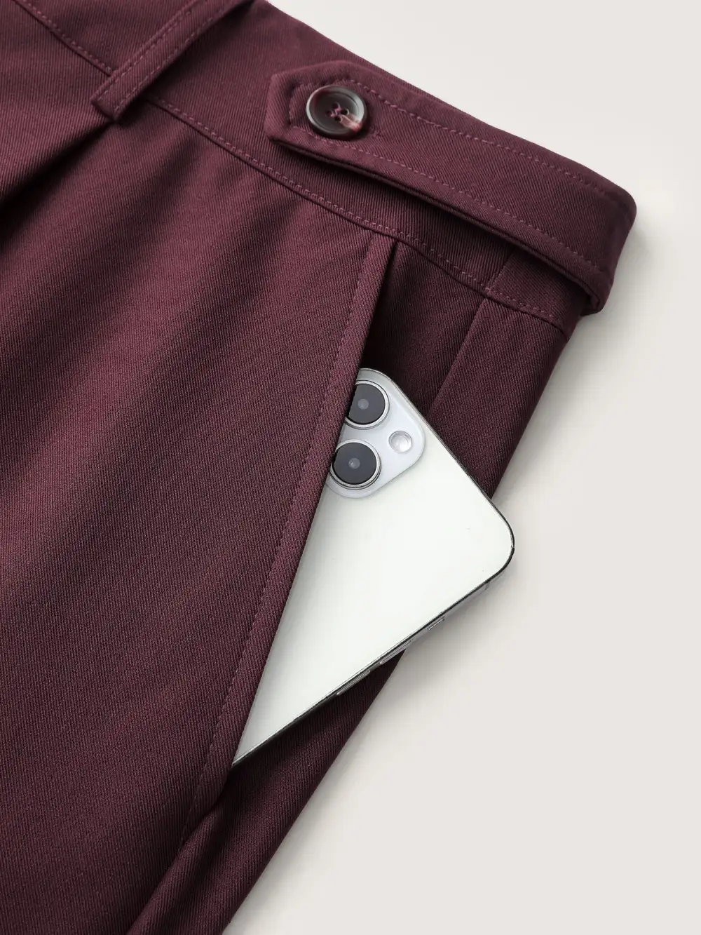 Adjustable Waist Straight-Leg Pants