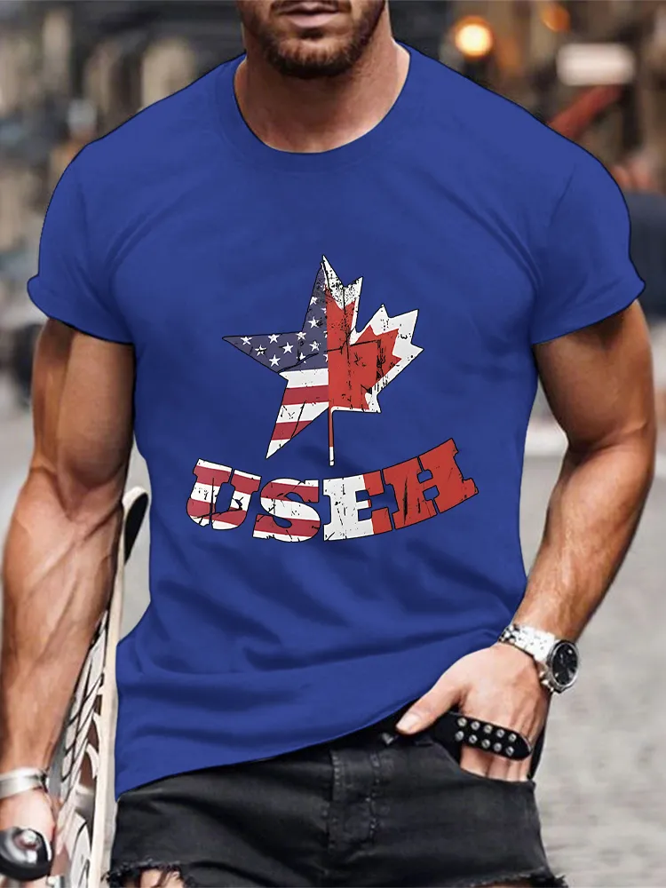 Men'S We Are Canada Strong We Will Never Yield To Tru.p T-Shirt