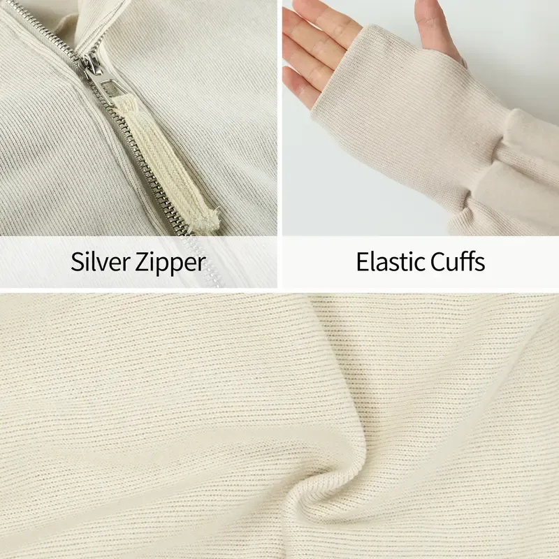 Women's Stylish Athletic Cropped Hoodie