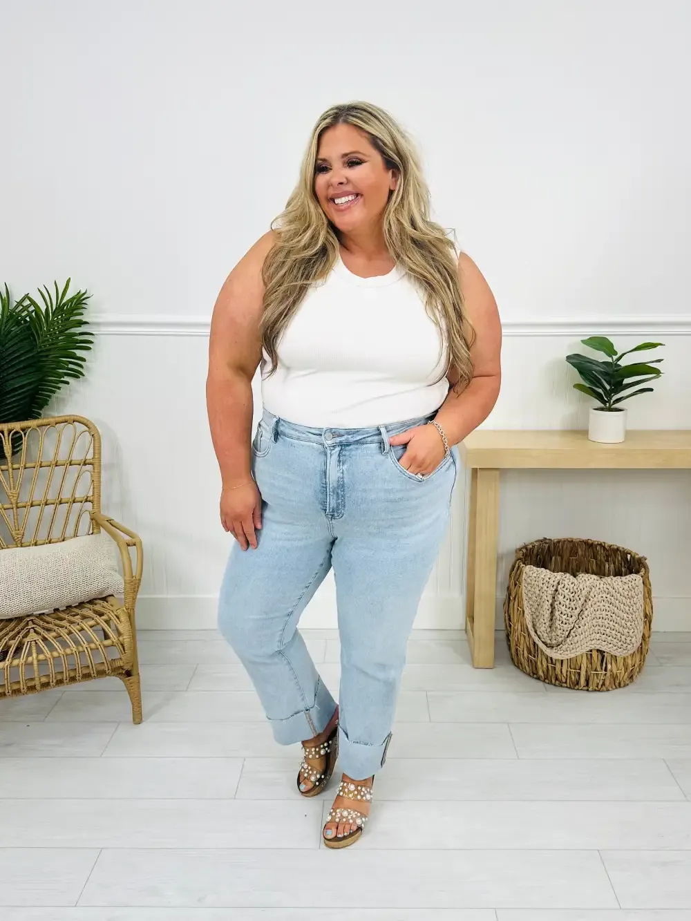 MOCO Exclusive Not Your Mother's Tummy Control Mom Jeans