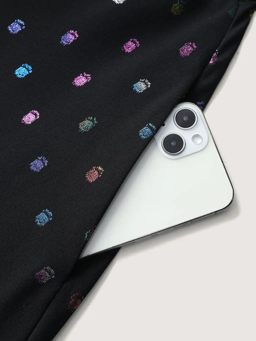 Colorful Shimmery Polka Dots Midi Dress