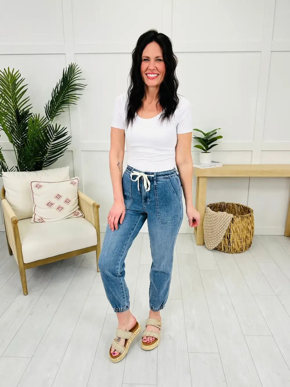 Judy Blue Chasing Comfort Denim Joggers