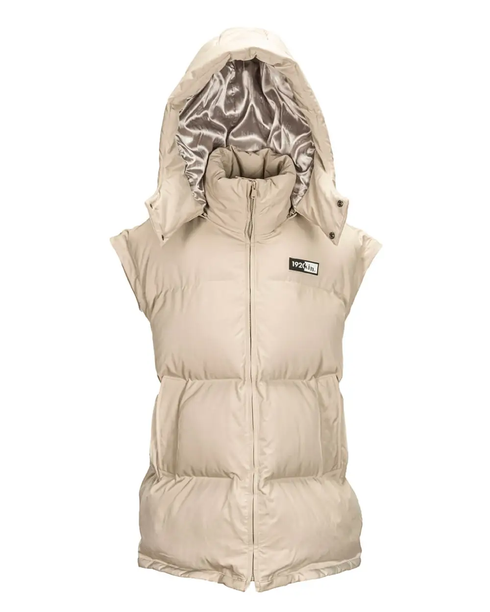 Tan Sesame Long Utility Puffer