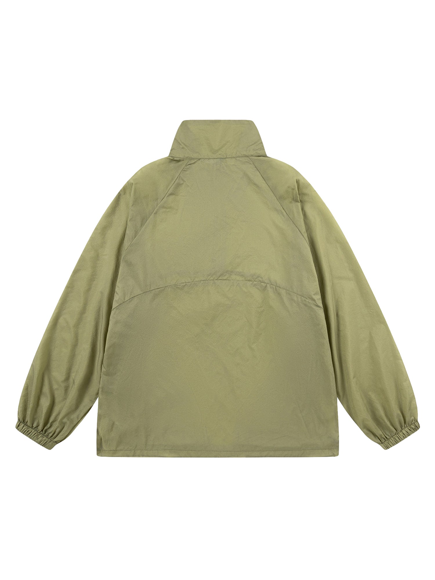 Badge-embellished Stand Collar Half-zip Hoodie