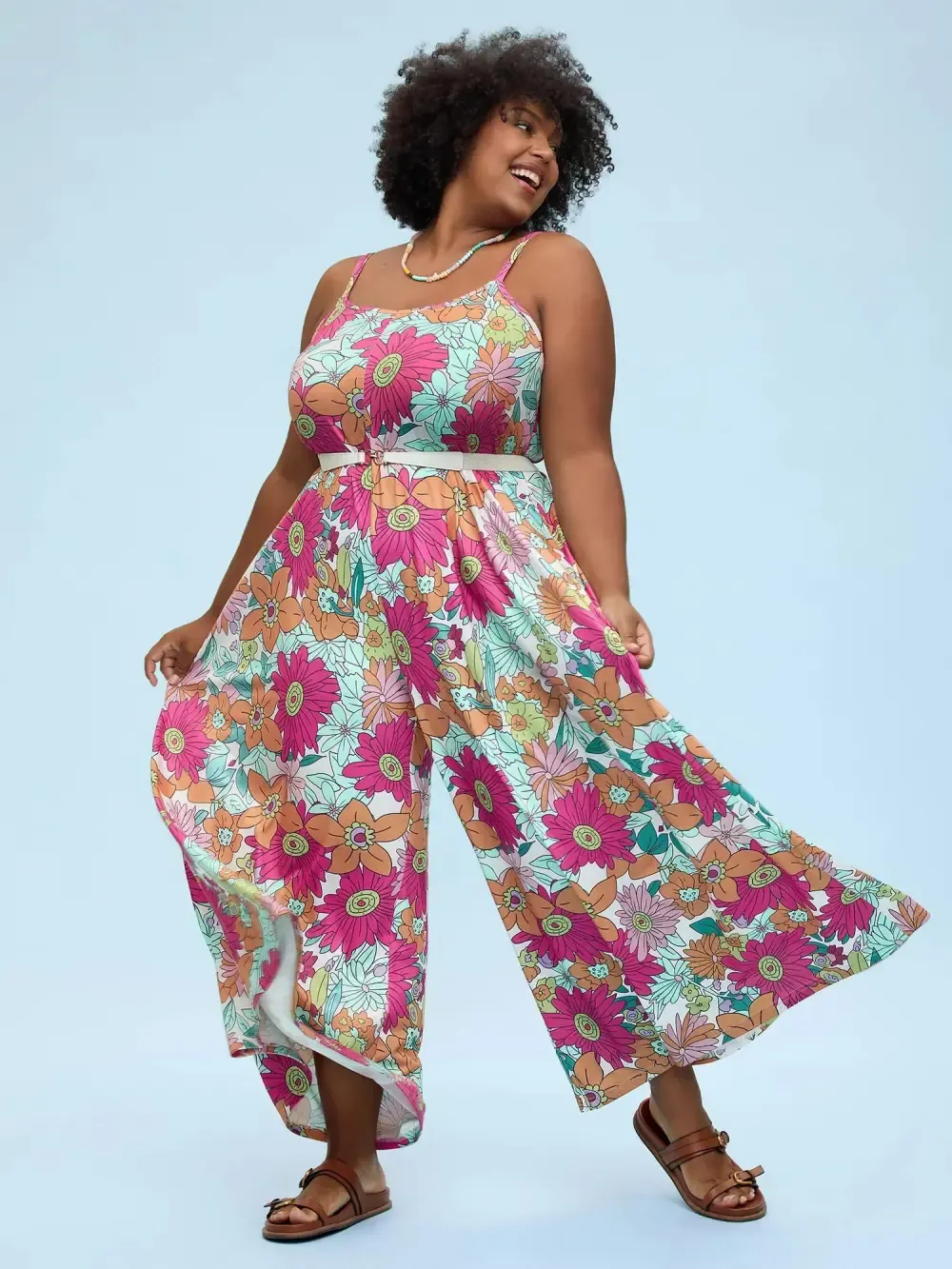 Vivid Groove Stretchy Adjustable Jumpsuit