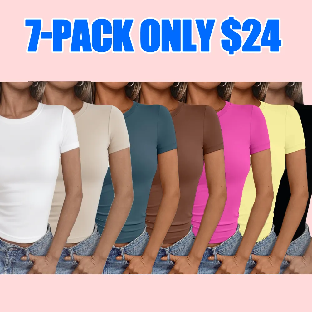 Women's Slim Fit Crop Top – Casual Y2K Streetwear Tee for Summer