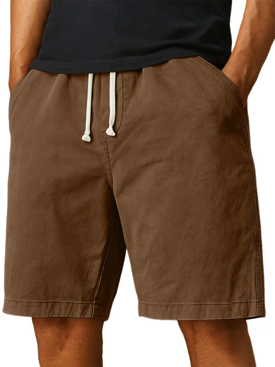 Men's Wear-resistant Pocket Overalls Retro Fashion Casual Shorts