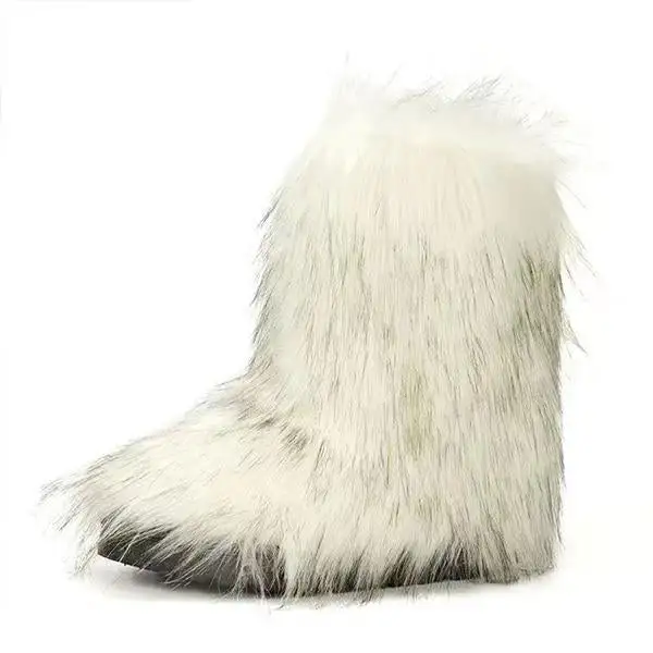 Women's Casual Warm Plush Mid-Leg Snow Boots 48476185S