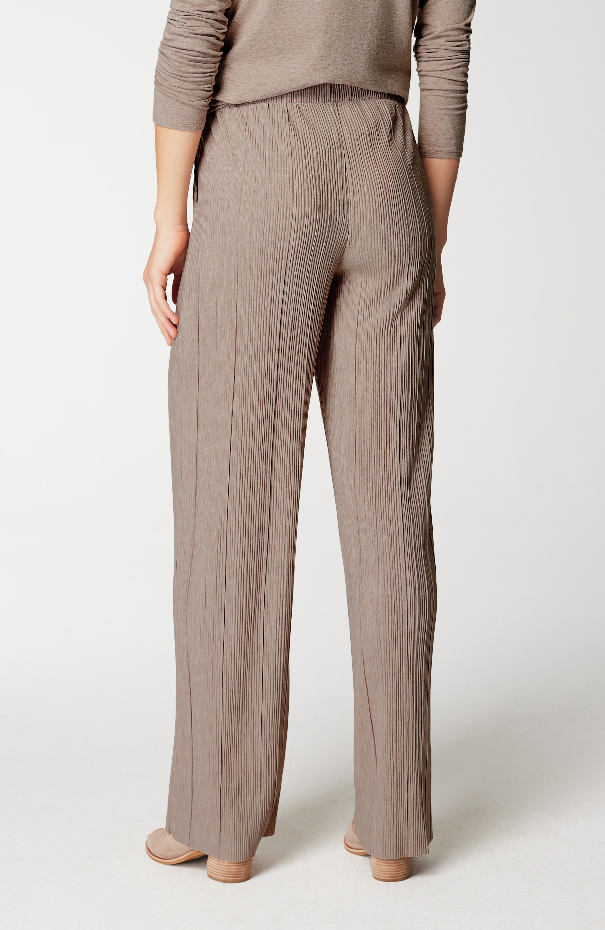 Pure Jill Pleated Wide-Leg Pants