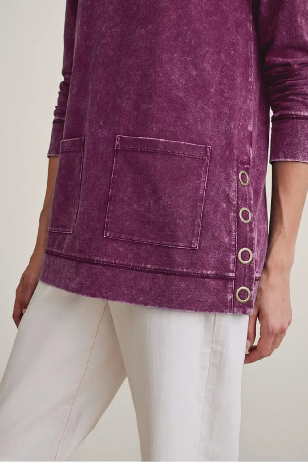 Colorful Washed Make It Snappy Tunic